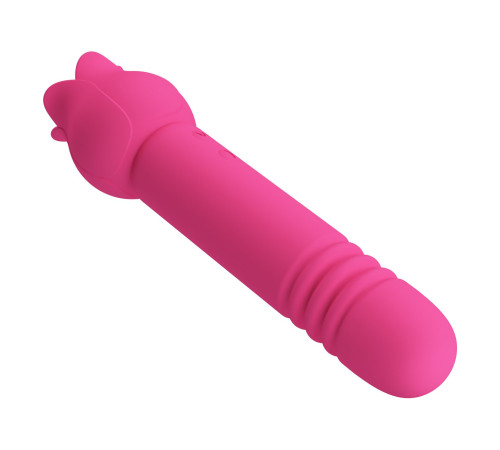 Розовый двусторонний вибратор Chaley