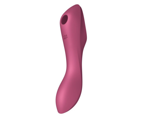 Заказать Малиновый вакуум-волновой вибростимулятор Satisfyer Curvy Trinity 3