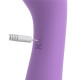 Заказать Фиолетовый двусторонний вибростимулятор Duo Wand Massage-Her - 19,6 см.