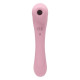 Заказать Нежно-розовый двусторонний стимулятор Daisy Massager - 20,2 см.