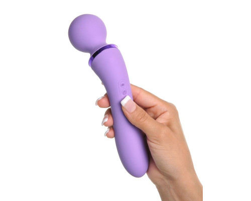 Заказать Фиолетовый двусторонний вибростимулятор Duo Wand Massage-Her - 19,6 см. Заказать Фиолетовый двусторонний вибростимулятор Duo Wand Massage-Her - 19,6 см.