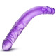 Заказать Фиолетовый двусторонний фаллоимитатор 14 Inch Double Dildo - 35 см.