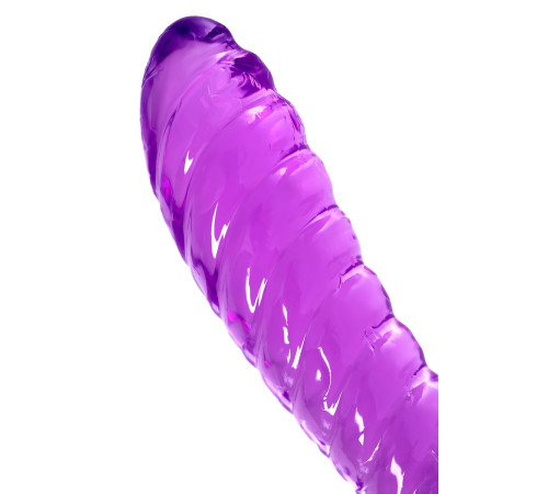 Фиолетовый двусторонний фаллоимитатор Frica - 23 см.