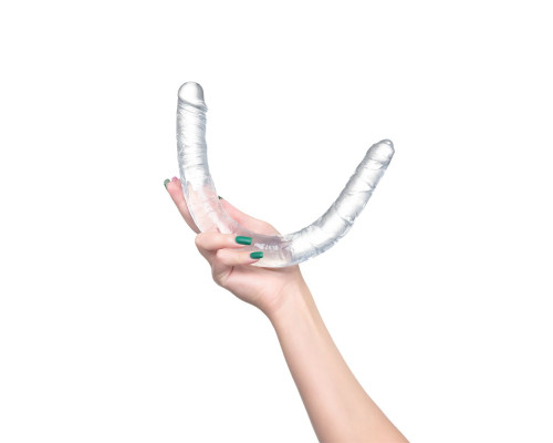 Заказать Прозрачный двухсторонний фаллоимитатор Double Dildo - 40 см. Заказать Прозрачный двухсторонний фаллоимитатор Double Dildo - 40 см.