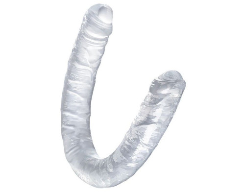 Заказать Прозрачный двухсторонний фаллоимитатор Double Dildo - 40 см. Заказать Прозрачный двухсторонний фаллоимитатор Double Dildo - 40 см.