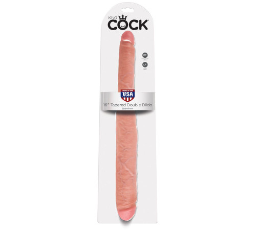 Двусторонний дилдо 16 Tapered Double Dildo - 40,6 см. Двусторонний дилдо 16 Tapered Double Dildo - 40,6 см.