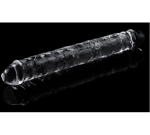 Прозрачный двусторонний фаллоимитатор Flawless Clear Double Dildo - 30 см. Прозрачный двусторонний фаллоимитатор Flawless Clear Double Dildo - 30 см.
