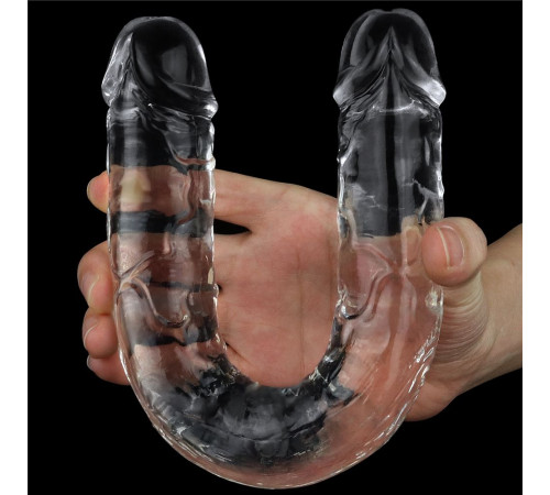 Прозрачный двусторонний фаллоимитатор Flawless Clear Double Dildo - 30 см. Прозрачный двусторонний фаллоимитатор Flawless Clear Double Dildo - 30 см.