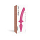Заказать Розовый двусторонний фаллоимитатор Strap-On-Me Dildo Plug-In Switch size S