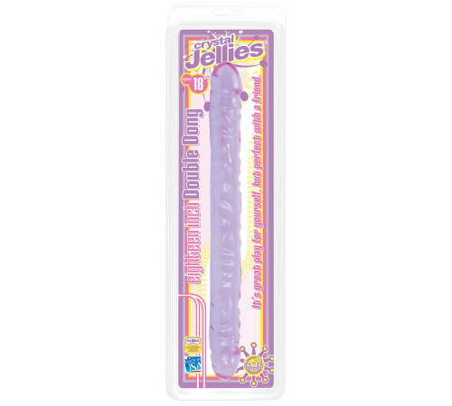 Двухсторонний фиолетовый фаллоимитатор Double Dong Purple Jellie - 46 см. Двухсторонний фиолетовый фаллоимитатор Double Dong Purple Jellie - 46 см.
