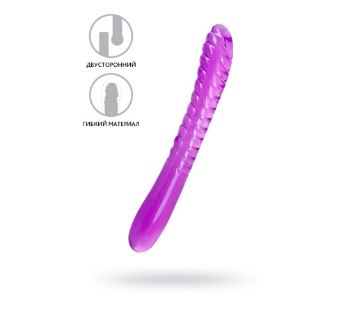 Фиолетовый двусторонний фаллоимитатор Frica - 23 см.
