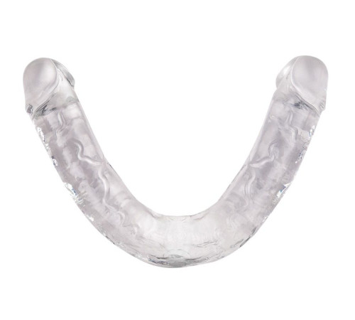 Прозрачный двусторонний фаллоимитатор Infinity - 33,5 см.