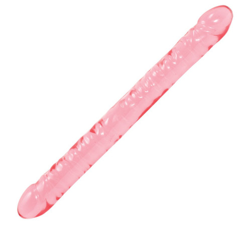 Розовый двухголовый фаллоимитатор Crystal Jellies - 45,7 см. Розовый двухголовый фаллоимитатор Crystal Jellies - 45,7 см.