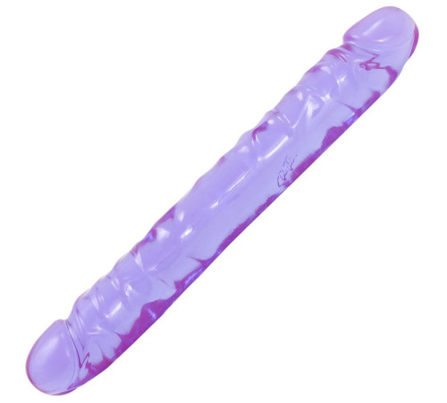 Двухсторонний фиалковый фаллос Crystal Jellies 12 Jr. Double Dong - 30,5 см. Двухсторонний фиалковый фаллос Crystal Jellies 12 Jr. Double Dong - 30,5 см.