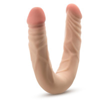 Телесный двусторонний фаллоимитатор 14 Inch Double Dong - 35,6 см.