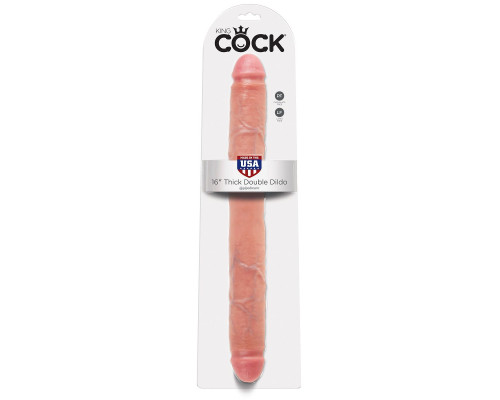 Заказать Телесный двусторонний фаллоимитатор 16 Thick Double Dildo - 40,6 см. Заказать Телесный двусторонний фаллоимитатор 16 Thick Double Dildo - 40,6 см.