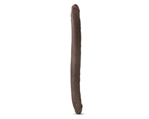 Заказать Коричневый двусторонний фаллоимитатор Chocolate 16-Inch Long Dildo - 41,5 см.
