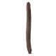 Заказать Коричневый двусторонний фаллоимитатор Chocolate 16-Inch Long Dildo - 41,5 см.