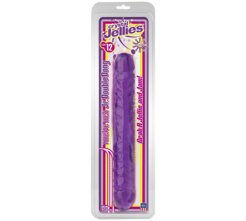 Двухсторонний фиалковый фаллос Crystal Jellies 12 Jr. Double Dong - 30,5 см. Двухсторонний фиалковый фаллос Crystal Jellies 12 Jr. Double Dong - 30,5 см.