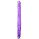 Заказать Фиолетовый двусторонний фаллоимитатор 14 Inch Double Dildo - 35 см.