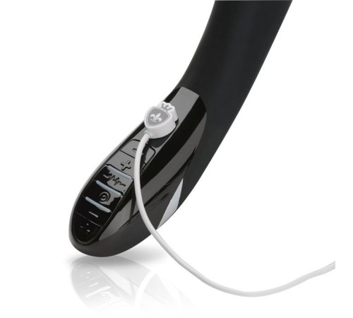 Вибратор с электростимуляцией Sizzling Simon Black Edition - 27 см.