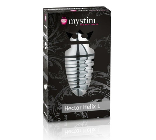 Анальный плаг для электростимуляции Hector Helix Buttplug L - 11,5 см.