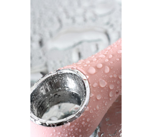 Розовый силиконовый вибратор с электростимуляцией GALVANI VIBE - 21 см.