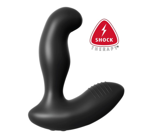 Черный массажер простаты Electro Stim Prostate Vibe с электростимуляцией - 13,3 см. Черный массажер простаты Electro Stim Prostate Vibe с электростимуляцией - 13,3 см.