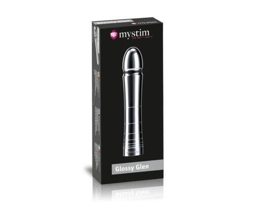 Заказать Фаллоимитатор для электростимуляции Glossy Glen Dildo - 14 см.