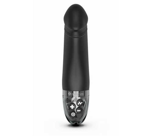 Черный вибратор с электростимуляцией Real Deal Neal - 16,5 см. Черный вибратор с электростимуляцией Real Deal Neal - 16,5 см.
