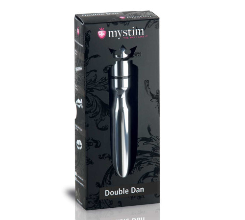 Фаллос для интенсивного электросекса Double Dan - 15,5 см. Фаллос для интенсивного электросекса Double Dan - 15,5 см.