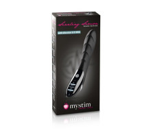 Вибратор с электростимуляцией Sizzling Simon Black Edition - 27 см.