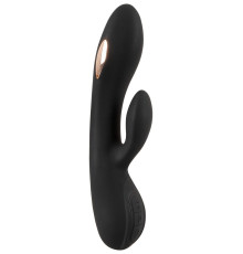 Черный вибратор-кролик с электростимуляцией E-Stim Rabbit Vibrator - 20,5 см.