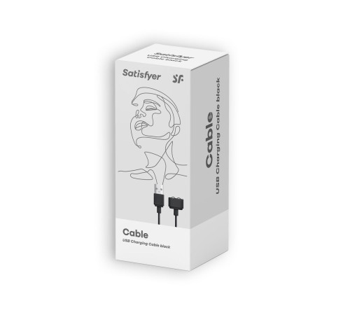 Черный магнитный кабель для зарядки Satisfyer USB Charging Cable