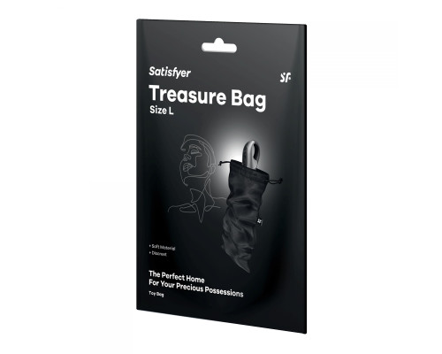 Заказать Черный мешочек для хранения игрушек Treasure Bag L
