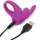 Заказать Фиолетовое эрекционное виброкольцо Happy Rabbit Rechargeable Rabbit Cock Ring