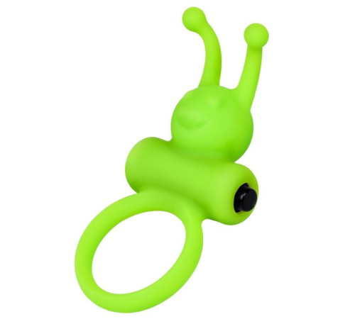 Зеленое эрекционное виброкольцо на пенис Cock Ring
