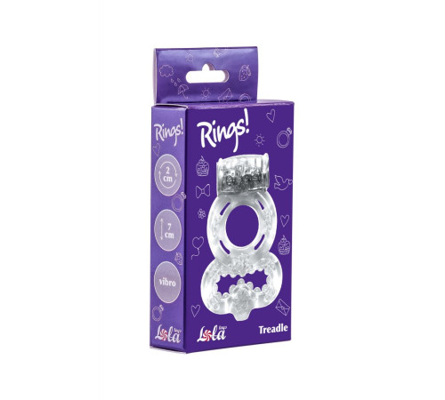 Прозрачное эрекционное кольцо Rings Treadle с подхватом