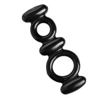 Двойное эрекционное кольцо Dual Stretch To Fit Cock and Ball Ring