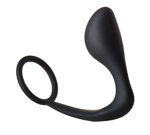 Черное эрекционное кольцо с анальной пробкой Anal Plug With Cockring Черное эрекционное кольцо с анальной пробкой Anal Plug With Cockring