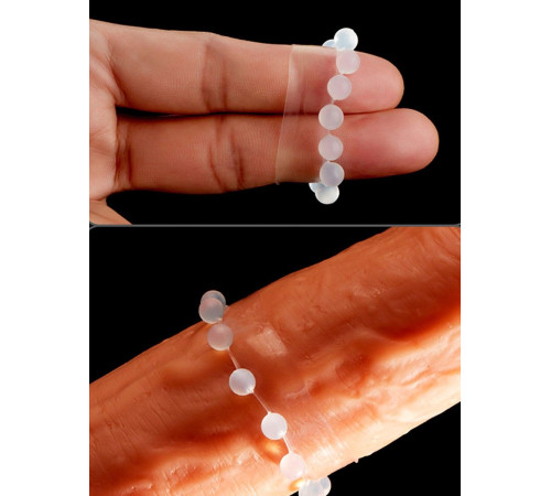 Эрекционное кольцо со стимулирующими шариками сверху и снизу