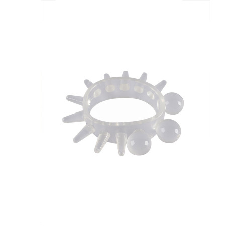 Эластичное эрекционное кольцо с шариками и лучами