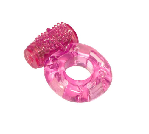 Розовое эрекционное кольцо с вибрацией Rings Axle-pin
