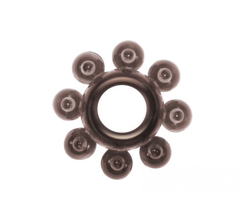 Чёрное эрекционное кольцо Rings Bubbles