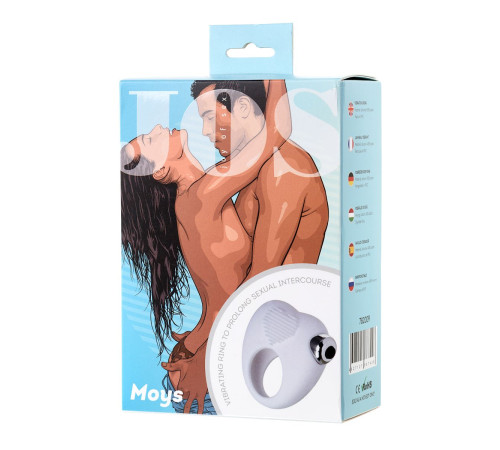 Белое виброкольцо для продления полового акта JOS MOYS