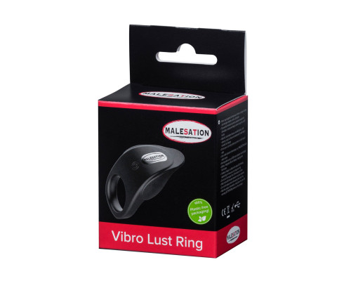 Заказать Черное эрекционное виброкольцо Vibro Lust Ring