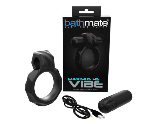 Заказать Черное эрекционное виброкольцо Maximus 45 Vibe