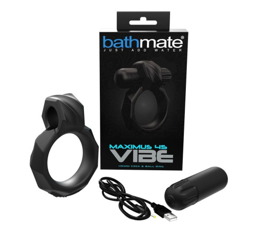 Черное эрекционное виброкольцо Maximus 45 Vibe Черное эрекционное виброкольцо Maximus 45 Vibe