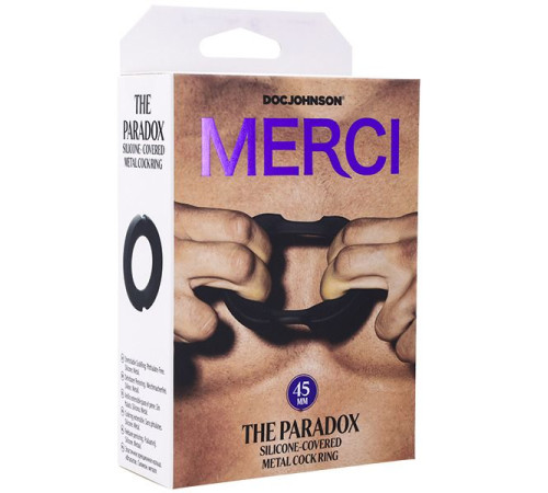 Черное эрекционое кольцо Merci The Paradox 45mm Черное эрекционое кольцо Merci The Paradox 45mm