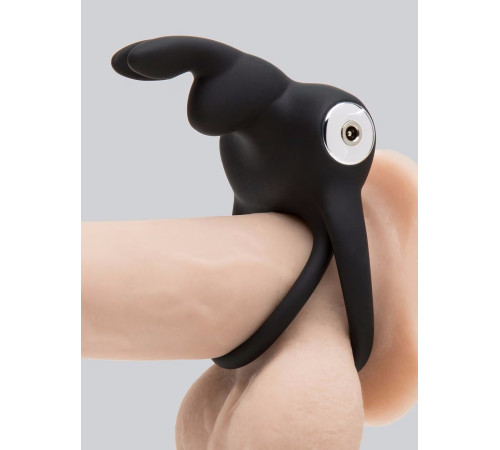 Черное эрекционное виброкольцо Happy Rabbit Cock Ring